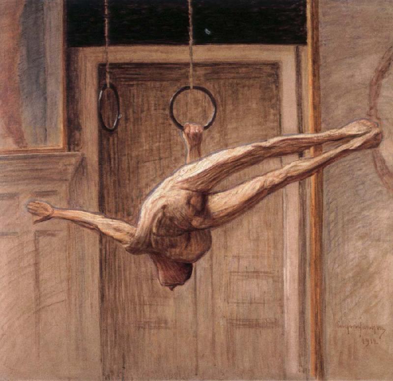 Eugene Jansson ring gymnast no.2 china oil painting image
